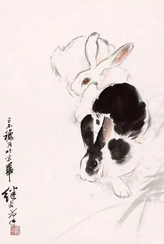 兔年将至，赏刘继卣画兔！