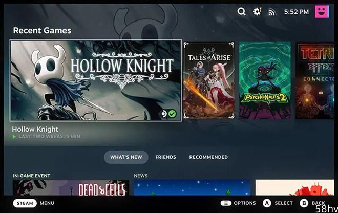 Steam客户端更新 “大屏幕模式”全新UI界面