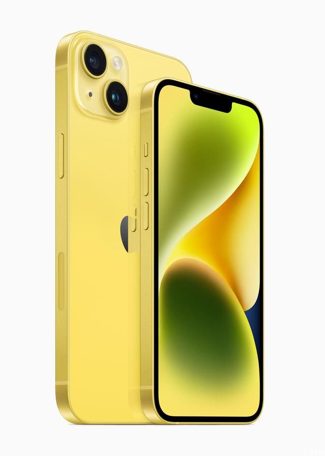 苹果为iPhone 14/Plus推出全新黄色配色，3 月 14 日发售