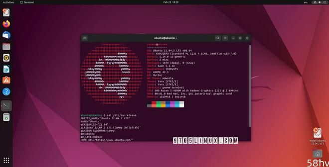 Ubuntu 22.04.2 LTS维护更新发布，升至Linux 5.19和Mesa 22.2.5