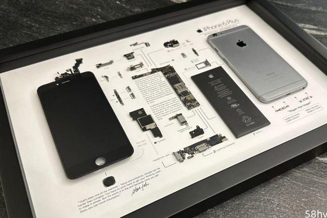 售价 179 美元，Grid Studio拆解iPhone 6 Plus制作成艺术相框