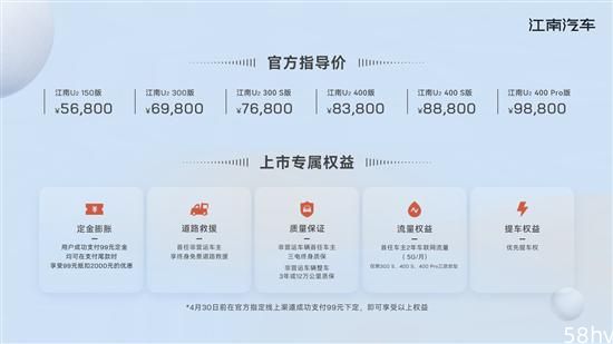 江南汽车U2正式上市 售价5.68-9.88万元