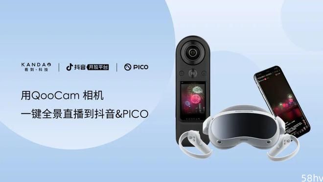 看到科技与 PICO、抖音达成，打通一键 3D 全景 VR 直播