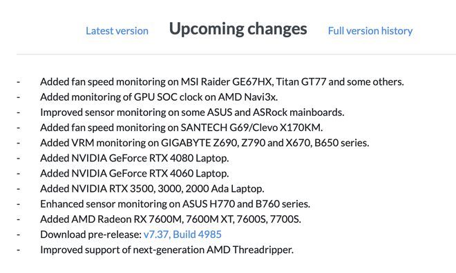 硬件监测软件 HWiNFO v7.37 发布：支持 AMD 新一代线程撕裂者
