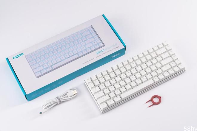 纯白清新、线性快银轴尽享丝滑，雷柏MT510机械键盘体验