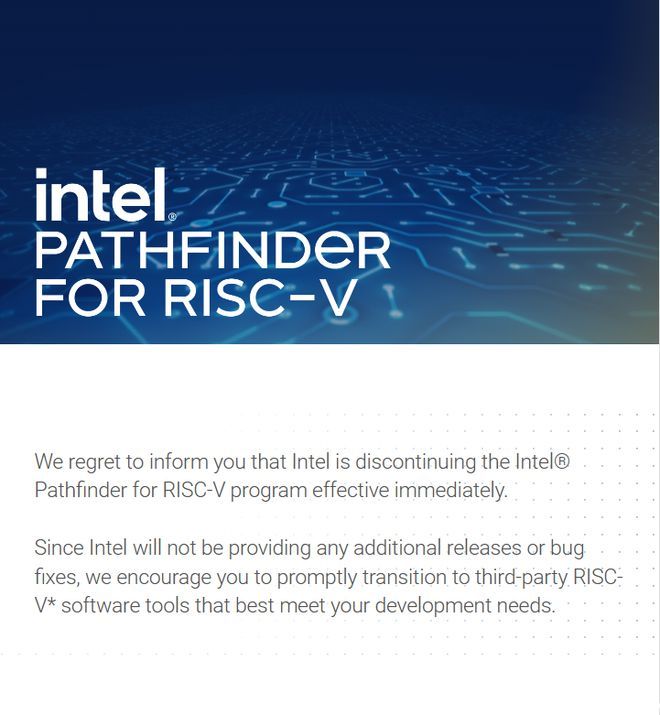 英特尔 Q4 业绩大跌，宣布砍掉 Pathfinder for RISC-V 项目