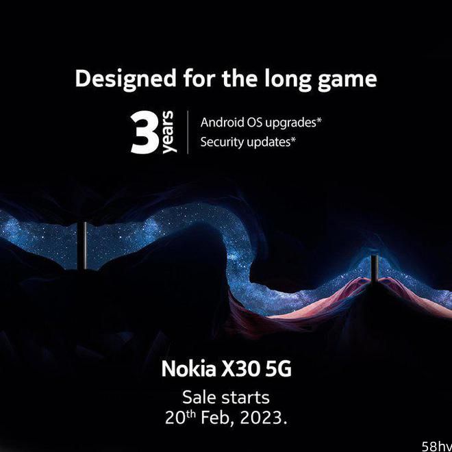 诺基亚X30手机将于2月20日登陆印度地区