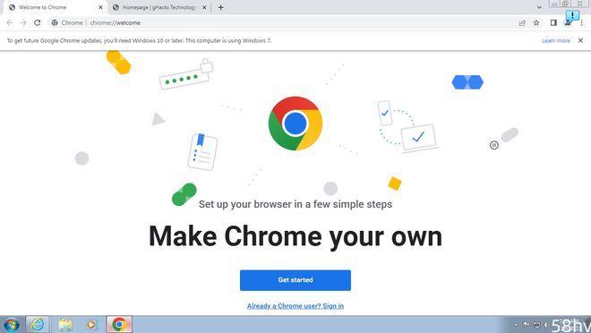 谷歌Chrome浏览器将于1月10日停止对Win7、Win8 和 Win8.1的支持