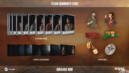 《最后生还者》添加Steam社区物品 集换卡牌、表情等